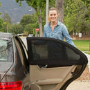 1 Pair Rear Window Car Anti-Mosquito Sunscreen Sun Block Sunshade Black Gauze