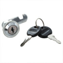 Tool Box Furniture Locking 19mm Dia Thread Cylinder Cam Lock with Key N4W9