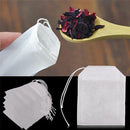 100pcs Non-woven Empty Teabags String Heat Seal Filter Paper Herb Loose Tea Bags