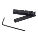 Bone Bridge Saddle and Nut for 5 String Accoustic Classical Guitar (Black)