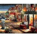 Painting By Numbers Kit DIY Street Shop Hand Painted Canvas Oil Art Picture