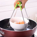 Stainless Steel Plate Gripper Clip Retriever Tongs Kitchen Hot Dishes Bowl Pot