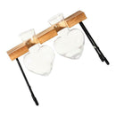 Glass Vase Test Tube In Wood Chair For Flowers Plants Home Decor-2