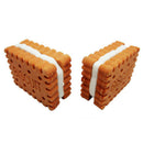 Novelty Kids Students Rubber Pencil Erasers Cute Biscuit Sandwich Shape Eraser