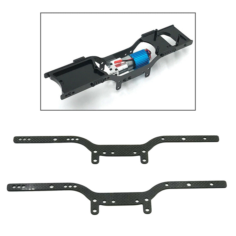 2pcs Carbon Fiber Main Frame Rails for 1:12 MN D91 99S Buggy Car Spare Parts