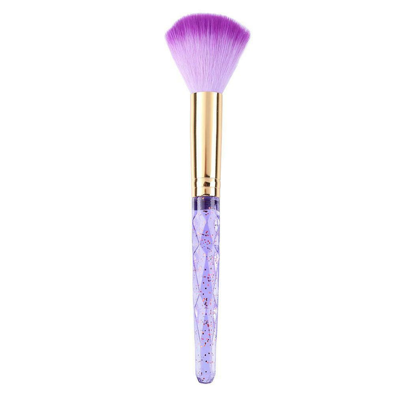 Diamond Makeup Brush Women Beauty Blush Brush Cosmetic Tool (Purple) A