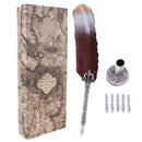 Feather Quill Fountain 1mm Stationary Writing Instrument With 5 Springs