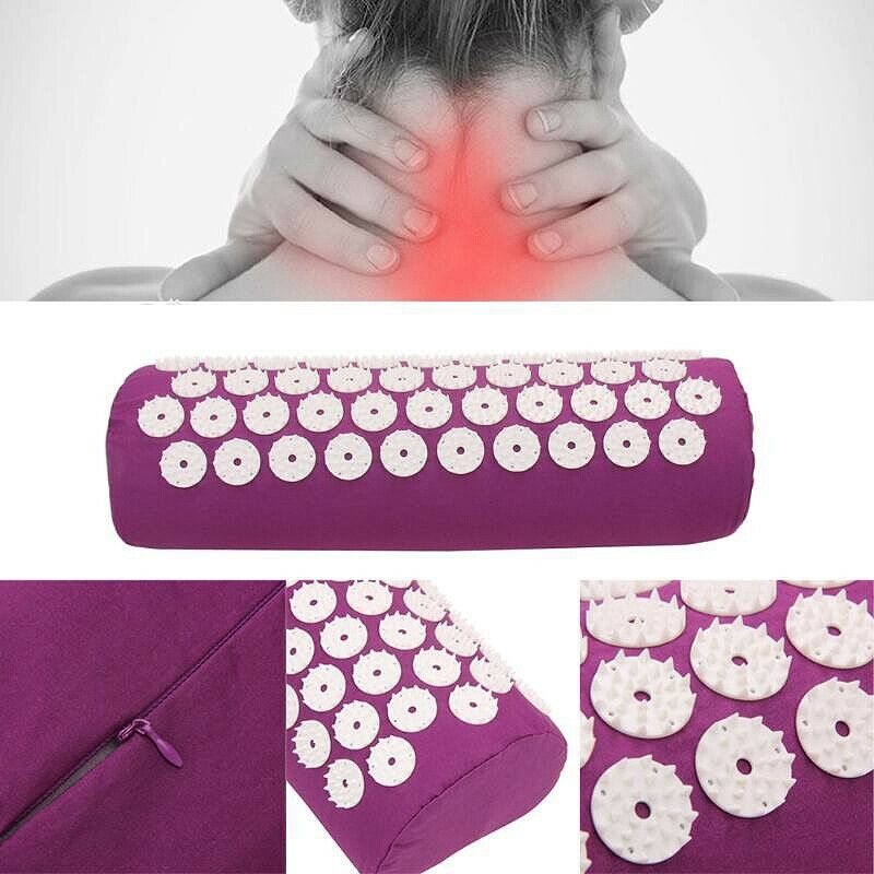 1Pcs Acupressure Massage Mat Relieve Stress Yoga Mat Massager Pillow For Bo G2A2