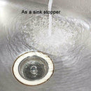 2x Kitchen Waste Stainless Steel Sink Strainer Plug Drain Stopper Basket