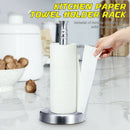 Vertical Paper Towel Holder Stand Stainless Steel for Home Kitchen Countert Z8M7