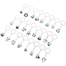 2Pcs Panda Keychain Keyring Bag Phone Hanging Pendant Key Ring Chain Gift