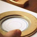 4.9 inch Circle Tool Movable Measurement Stainless Drawing Creative Ruler C6Q5