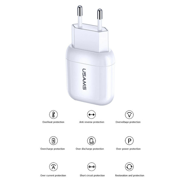 T19 Single USB Fast Charger Mobile Phone Charger Travel Charging Adapter