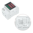 Digital LED Display Din-Rail AC Ammeter Voltmeter Voltage Current AC 80-300V