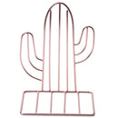 2PCS/Pair Creative Cactus Shaped Metal Bookends Book Support Stand Desk Org V9P4