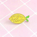 Creative Yellow Lemon Brooches Enamel Badges Jacket Bag Decor Jewelry Gift