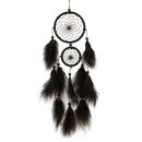 Handmade Dream Catcher with Feather Car Wall Hanging Decoration Ornaments Black