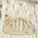 Nordic Style Wood Swan Jewelry Storage Baby Hair Clips Holder Organizer HangP1R4
