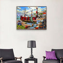 5D DIY Full Drill Diamond Painting Ship Cross Stitch Embroidery Mosaic Kit