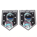 Embroidery sew iron on patch astronaut badge transfers cloth fabric appliqueME