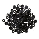 50 Pcs Premium Plastic Hinged Screw Cover Caps Washer Flip Tops for 3mm-5mm