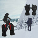 Winter Electric Heated Glove Rechargeable Battery Warm Hand Sport Black+Gray