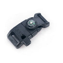 4 in 1 Flint Compass Fire Starter Whistle Buckle For Outdoor Survival Paracord