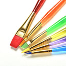 6 Pcs/Set Paint Brush Set New Nylon Handle Brush Kid Watercolor Drawing Z