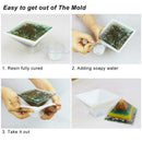 4 Pack Pyramid Silicone Molds Casting Molds, Cone Epoxy Molds, Silicone Mol K1S7