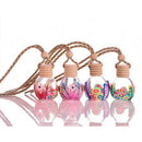 1Pc Empty Glass Colorful Bottle Car Hanging Perfume Bottle Home Ornam JzTEUS