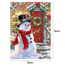 5D DIY Full Drill Diamond Painting Christmas Snowman Cross Stitch Embroider
