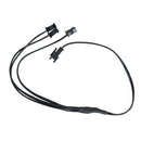 Standard 2 Pin Connector EL Wire Neon Strip Light 3 Way Splitter Cable Blac W1J3