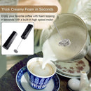 Blender Handheld Whisk Powerful Coffee Electric Milk Frother Stainless Steel