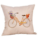 4 Pack Let's Fall in Love Quotes Throw Pillow Case Truck with Pumpkins Hall M7U5