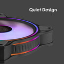 Cooler Master MF120 12cm DC 12V ARGB 4-Pin PWM Quiet Fan for Computer Case