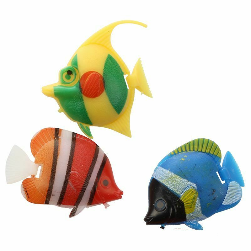 10Ã— Floating artificial decoration Fish decoration Decorative aquarium fish