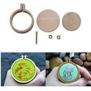 1Pcs Mini Round Wooden Embroidery Hoop Frames Embroidery Hoop for Sewing 2cm