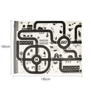 Baby Crawling Mat Cartoon Play Mat for Children Game Pad (130x100cm) A