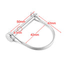 Heavy Duty Trailer Coupler Safety Pin 1/4-Inch 6mm Diameter x 2-Inch 50mm Long