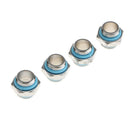 4Pack G1/4" Male to Male Plug Fittings for Computer Water Cooling System