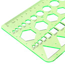 Plastic Circles Squares Hexagons Geometric Template Ruler Stencil Study StudeME