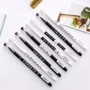 5PCS Creative text black pen 0.5mm neutral pen student research supplies pe O7P0