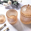 600Ml Crystal Glass Storage Jars Sugar Chocolate Cans Diamond Candy Box Cot