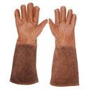 Leather Protective Gloves Gardening Gloves for Thorny Bushes Rose Pruning M