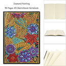 DIY Flower Special Shaped Diamond Painting 50 Pages A5 Sketchbook Notebook