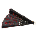 Peacock-Pattern Folding HandHeld Dance Fan Embroidered Party Prom Wedding S D6M1