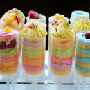 30 Pcs Cakes Dessert Push Up Containers Shooter For Party Use Fondant Cake