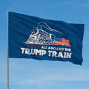 Trump Flag 2020 President Election Train Pattern Garden Home Decoration Support