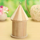 Wooden Bird House Birdhouse Hanging Nest Nesting Box For Garden Deco Dwgp