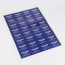 32PCS Blue Donald Trump Face Clothes Body Stickers Keep Make America Great 2020